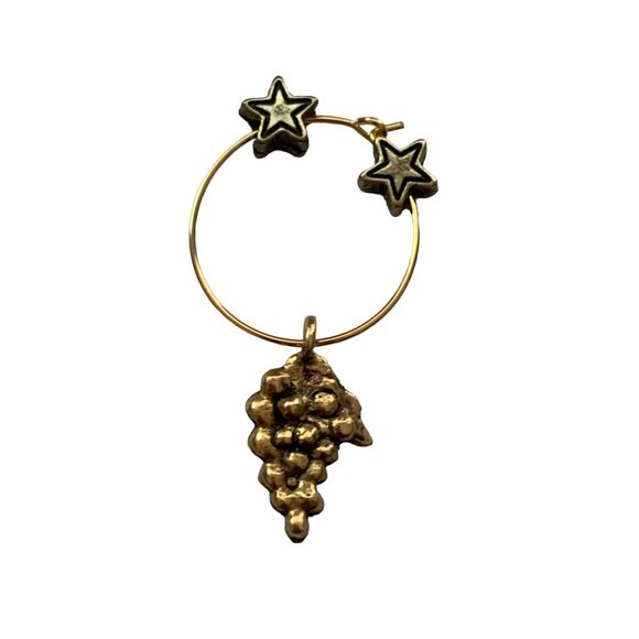 Wine Glass Drink Markers Set of 12-6 Silver tone 6 Gold tone Cocktail Charms - Picture 7 of 16